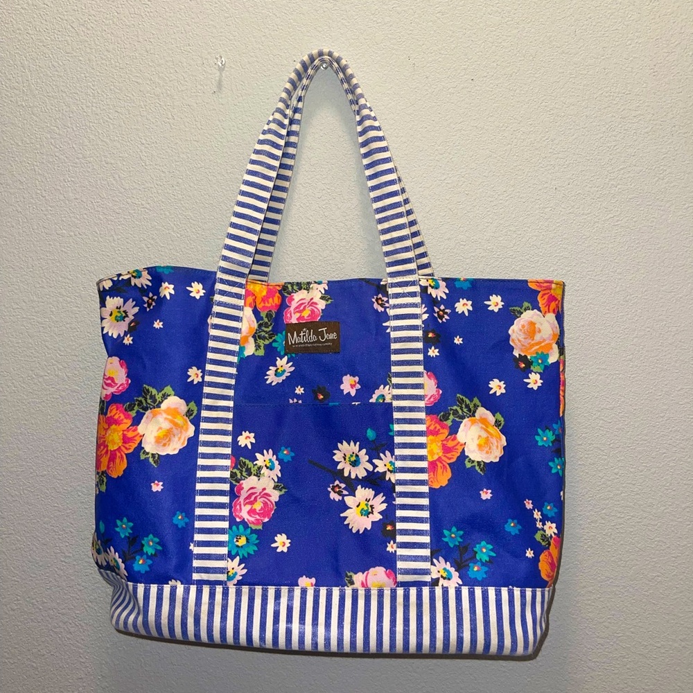 Matilda Jane - Hello Lovely Tote Blue Floral Tote